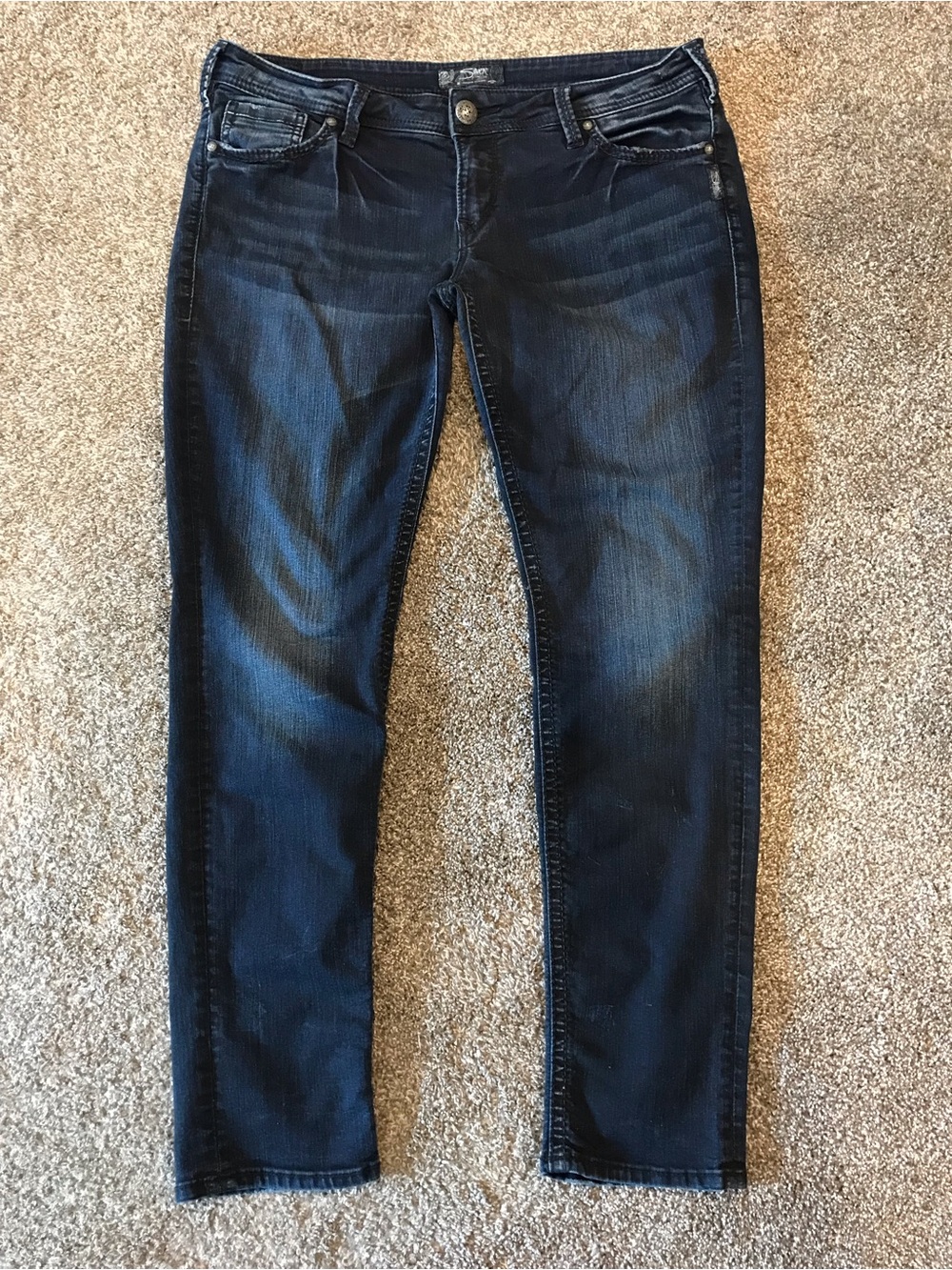 Silver Jeans Skinny Dark Blue Wash